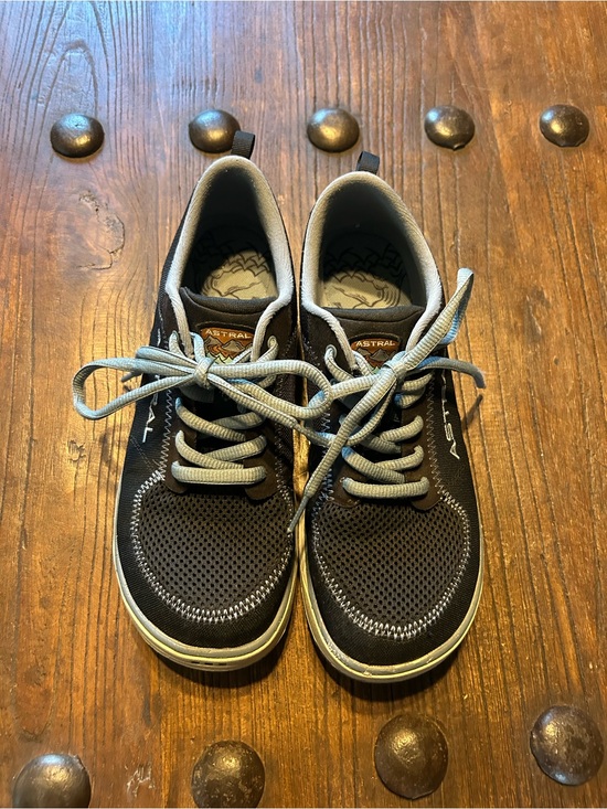 Astral Shoes - Astral Women’s Black Athletic Shoes with Blue Laces